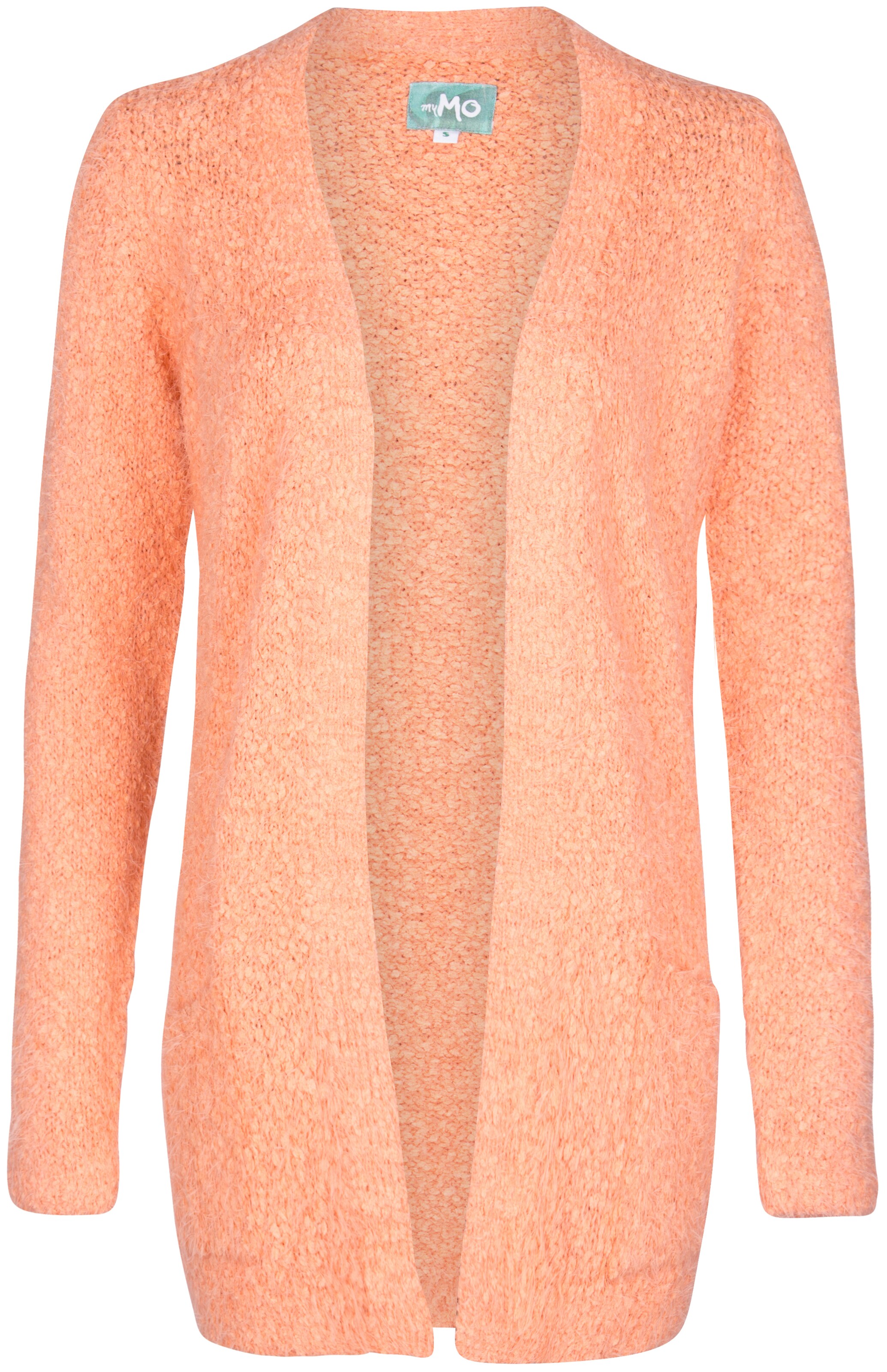 MYMO - Gebreid vest in de kleur Abrikoos