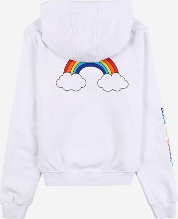 Regular fit Bluză de molton 'Rainbow' de la Mister Tee pe alb