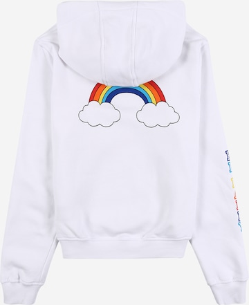 Mister Tee Regular fit Суичър 'Rainbow' в бяло