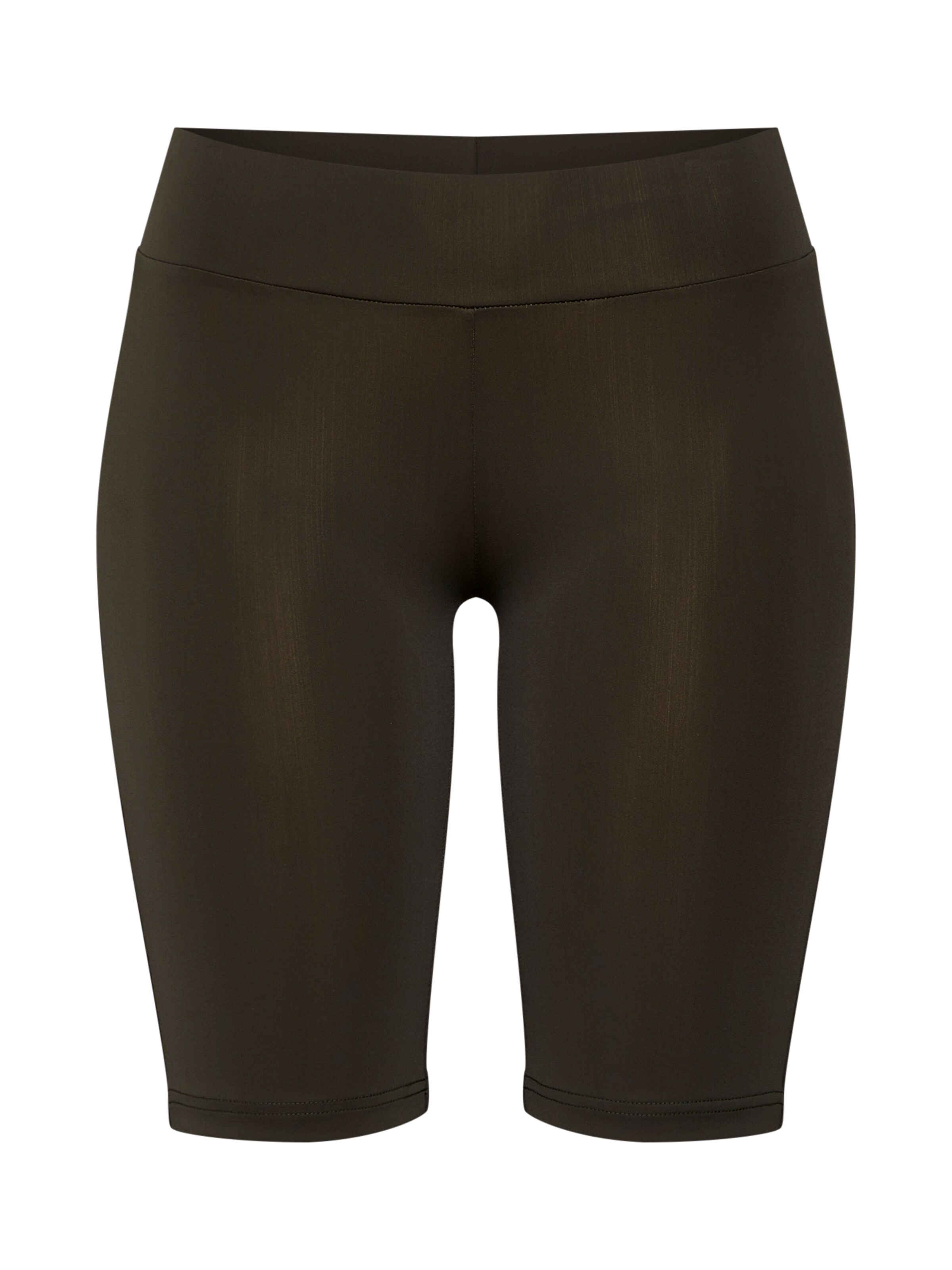 Urban Classics - Leggings 'Ladies Cycle Shorts' in de kleur Olijfgroen