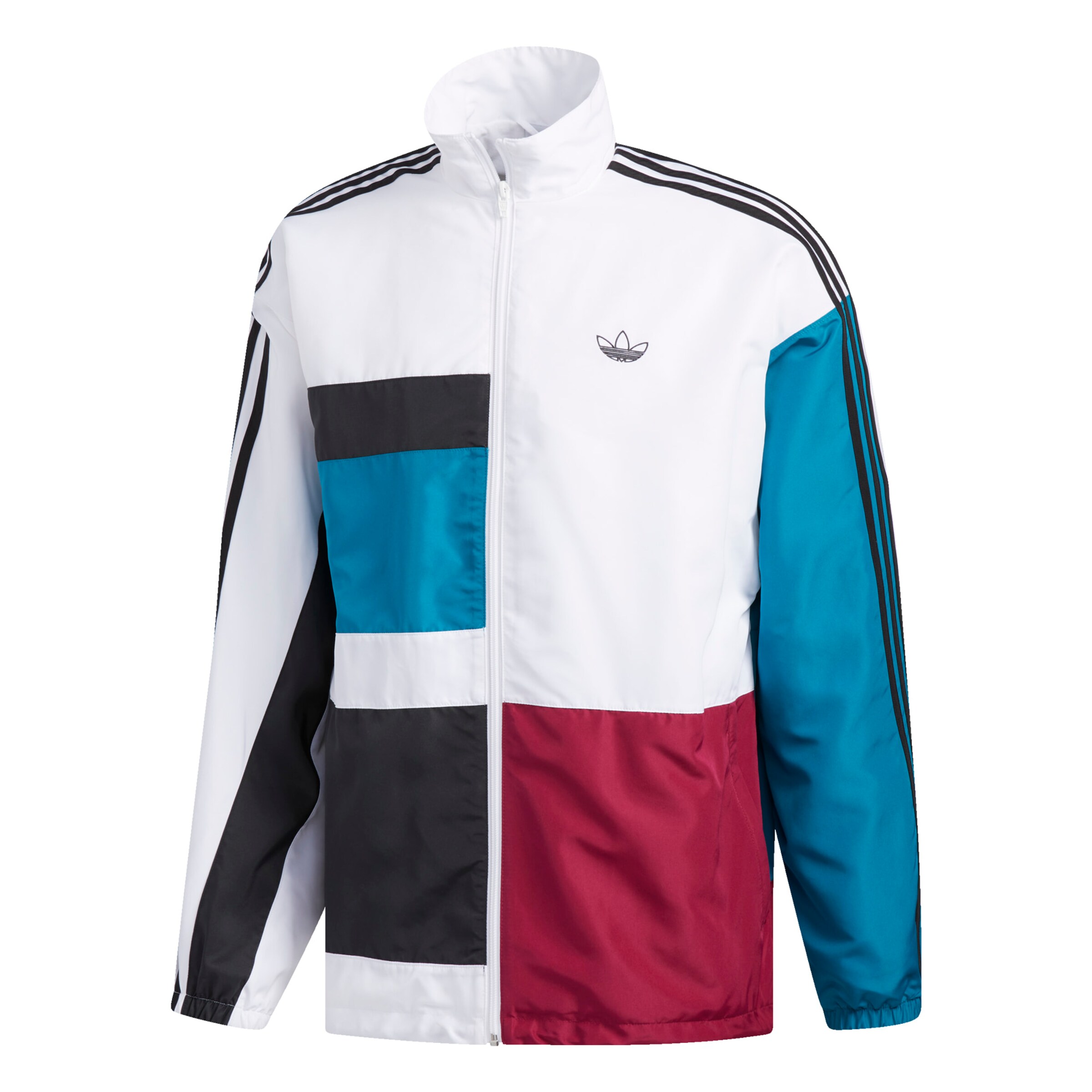 ADIDAS ORIGINALS Jacke 'Asymm Track Top' in türkis / pink ...