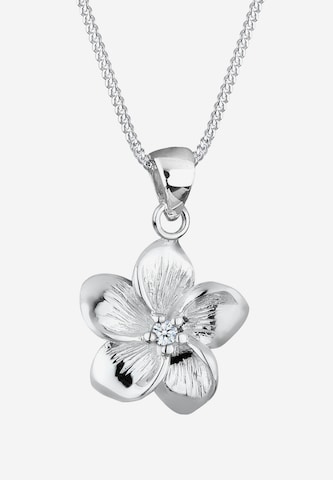 ELLI PREMIUM Ketting 'Frangipani Blüte' in Zilver