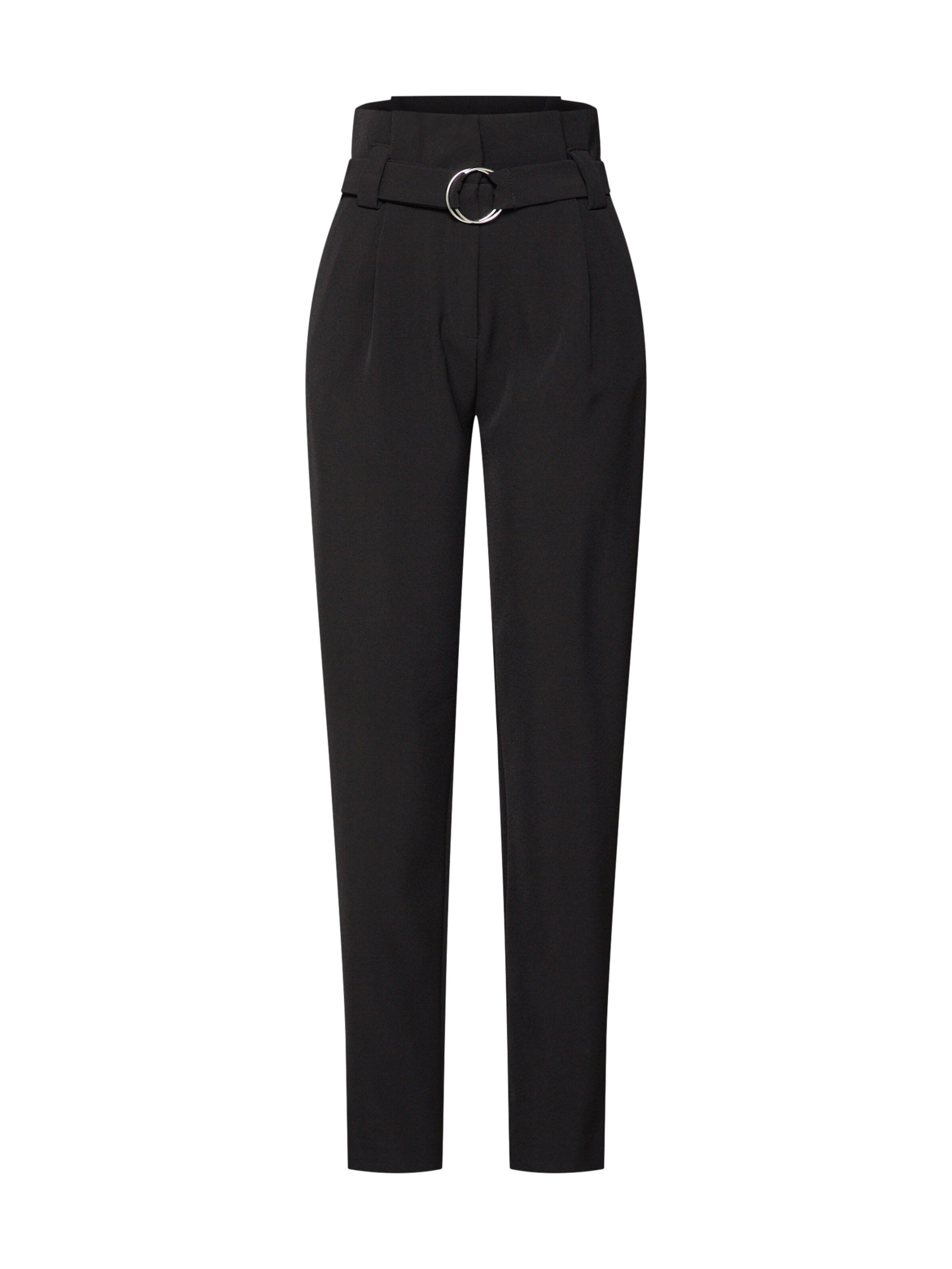 VILA - Bandplooibroek 'VILYCA' in de kleur Zwart