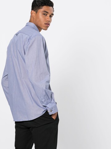 COUNTRY LINE Regular fit Traditional button up shirt in Blue: back