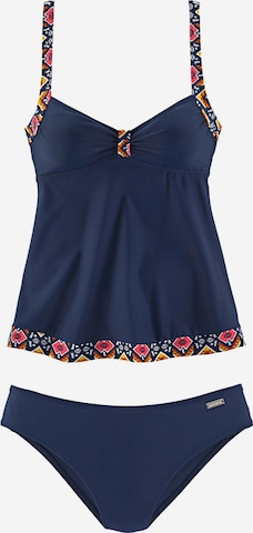 LASCANA Bustier Tankini in Blau: predná strana