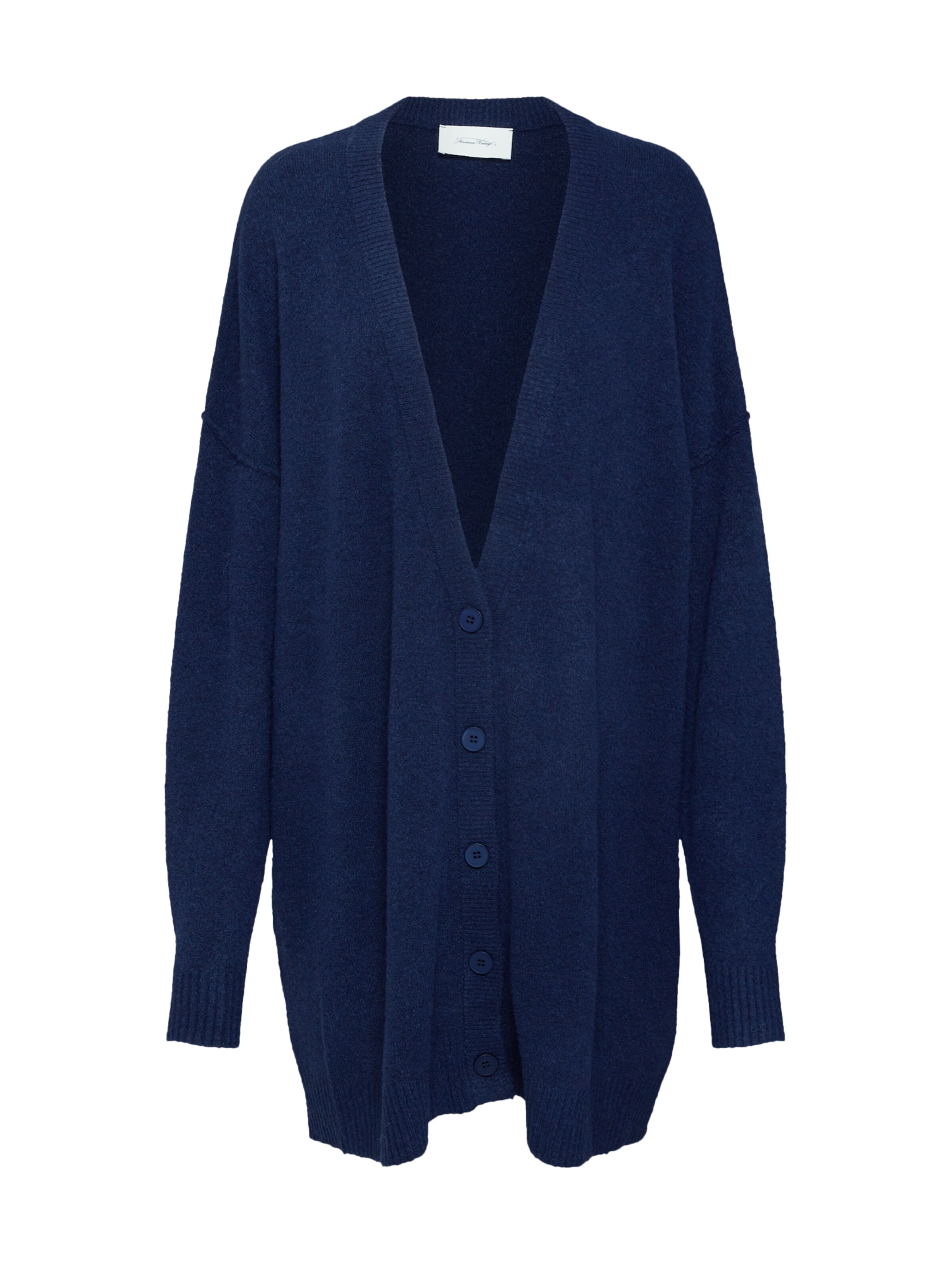 AMERICAN VINTAGE - Oversized vest 'GILET ML COL V' in de kleur Donkerblauw