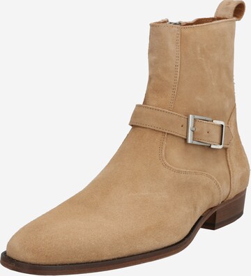 Boots 'Roberto' tigha en beige : devant