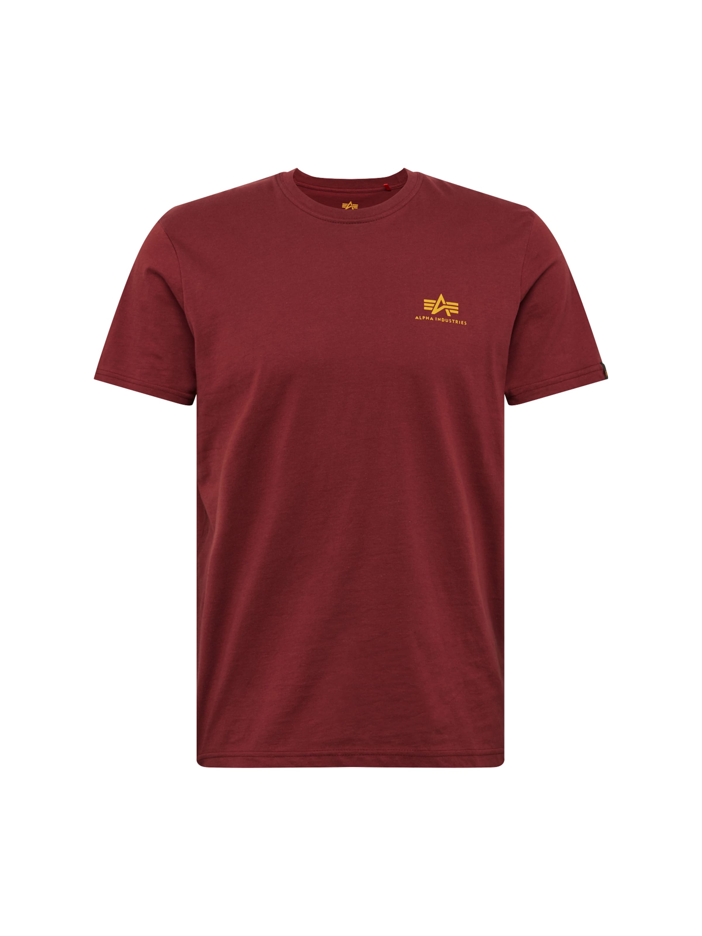 ALPHA INDUSTRIES Tričko – červená: přední strana