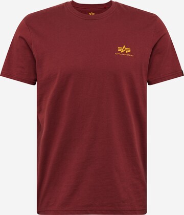 T-Shirt ALPHA INDUSTRIES en rouge : devant