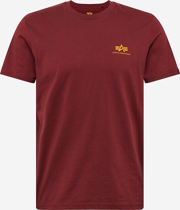 T-Shirt ALPHA INDUSTRIES en rouge : devant