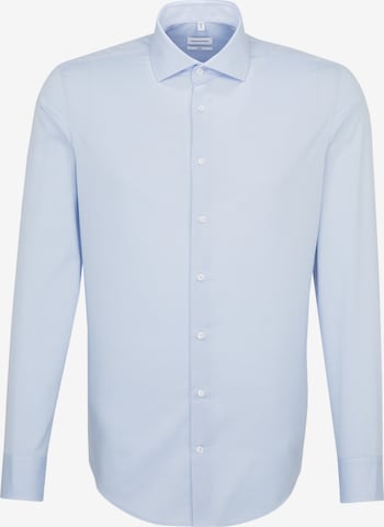 Coupe slim Chemise business SEIDENSTICKER en bleu : devant