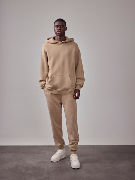 Michael - Comfy Beige Sweat Set Look by DAN FOX APPAREL