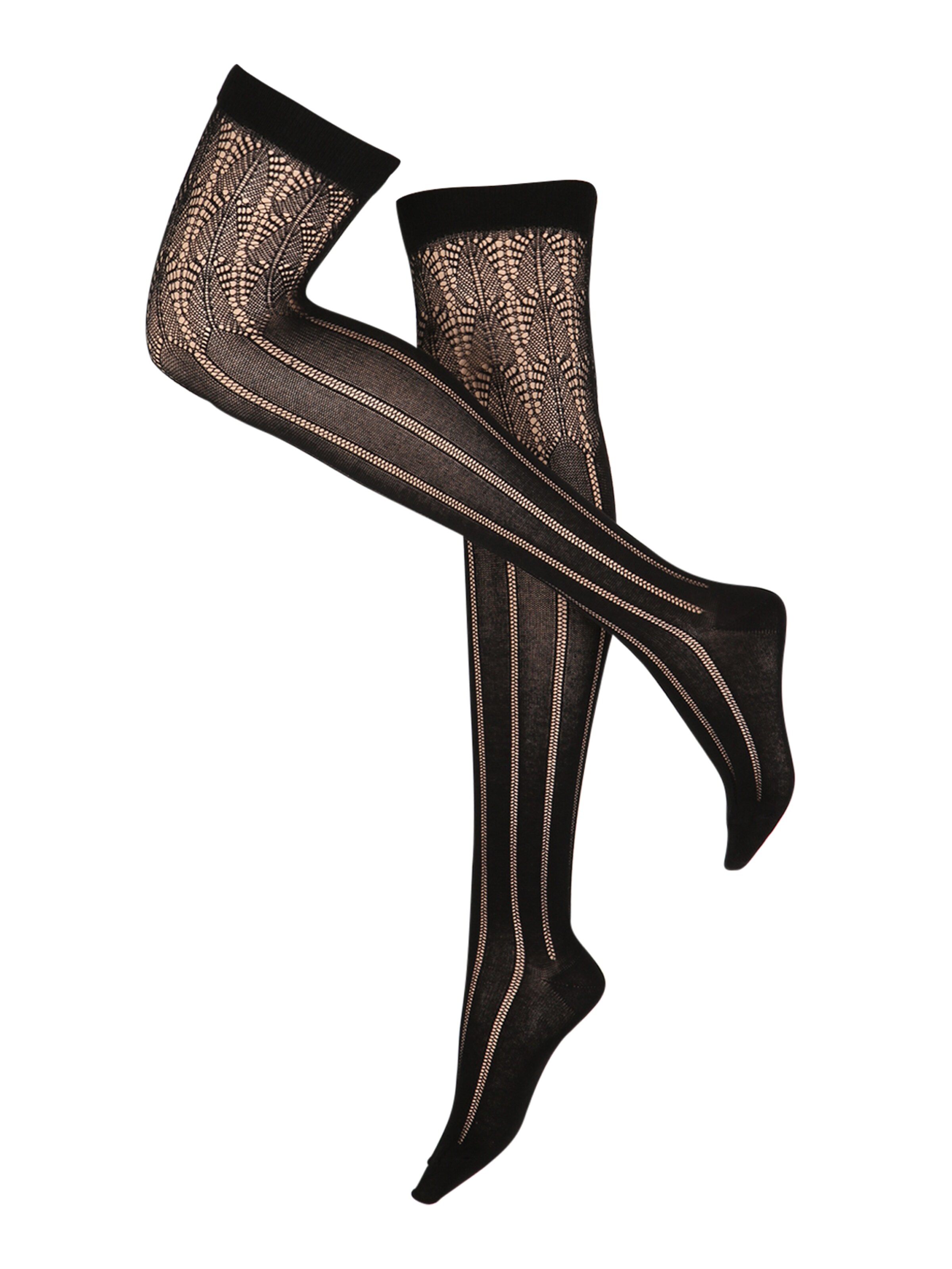 FALKE - Overknee Strümpfe 'Prairie OK' in schwarz