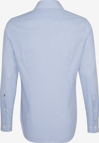 SEIDENSTICKER Slim fit Button Up Shirt ' Slim ' in Blue