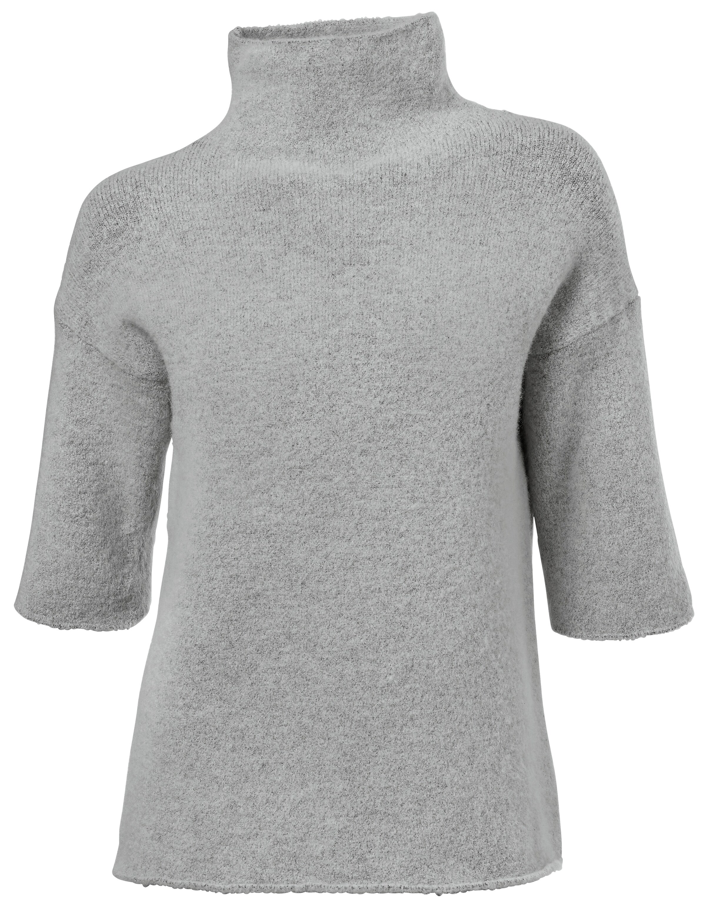 heine - Stehkragenpullover in hellgrau