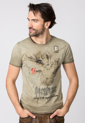 STOCKERPOINT Shirt Urschrei in Beige: Vorderseite