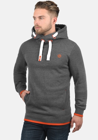 !Solid Sweatshirt 'Benjamin Hood' in Grey: front