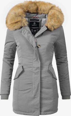 MARIKOO - Parka de inverno 'Karmaa' em cinzento: frente