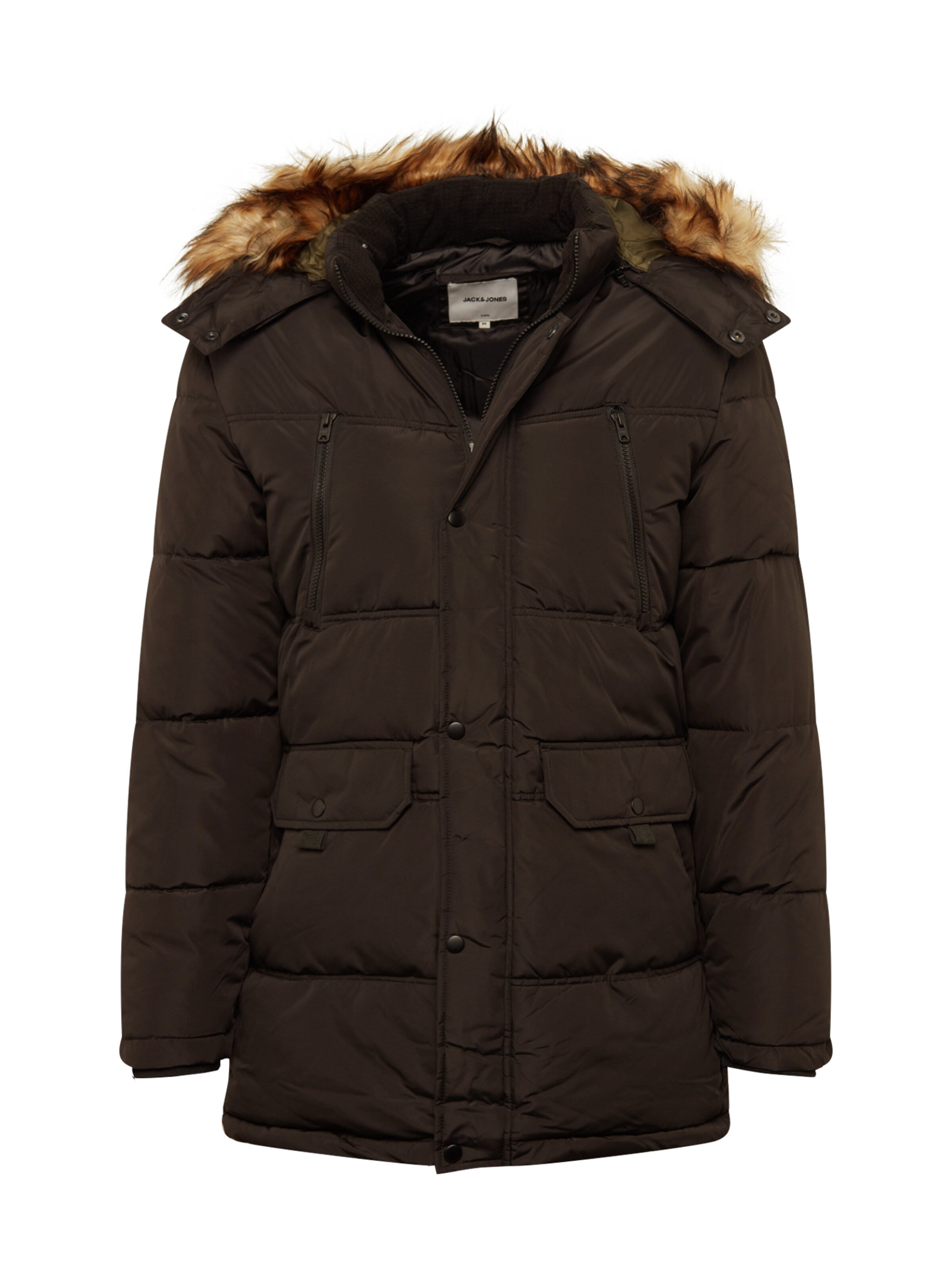 JACK & JONES - Winterparka 'MARIO' in de kleur Zwart