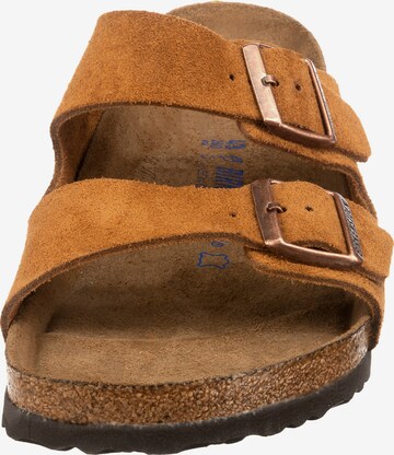 BIRKENSTOCK Pantolette 'Arizona' in Braun