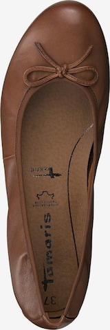 TAMARIS Ballet Flats in Brown