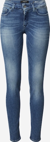 REPLAY Skinny Jeans in Blauw: voorkant