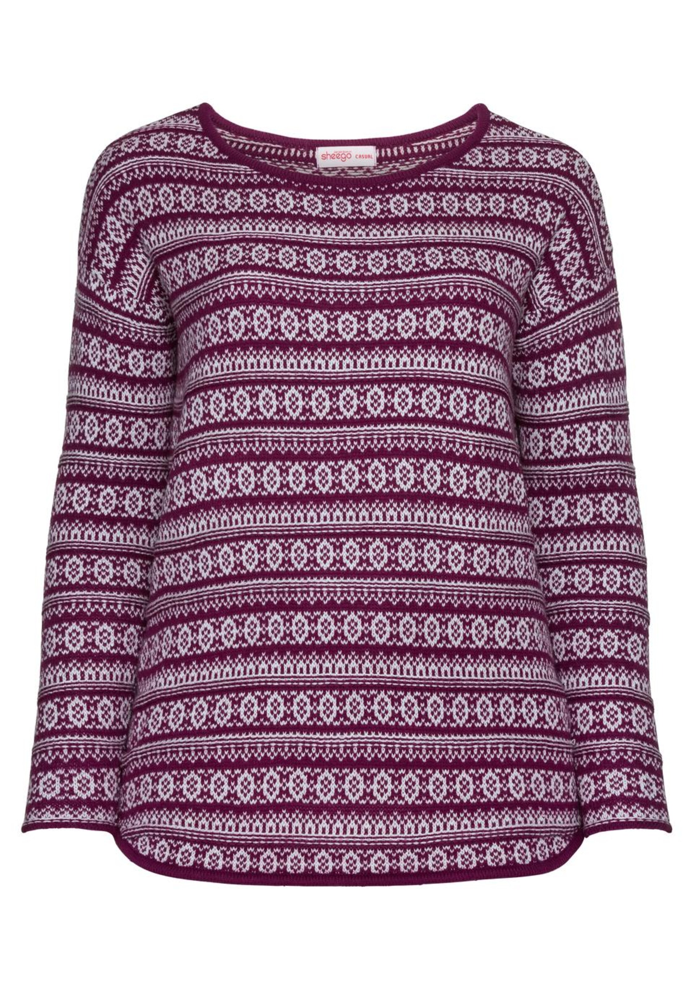 SHEEGO - Pullover in beere