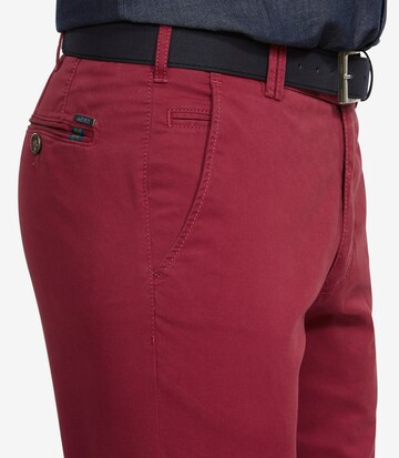 Meyer Hosen Slim fit Chino Pants 'Bonn' in Red