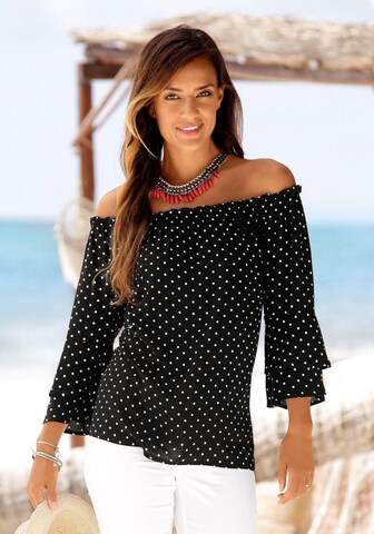 Camicia da donna di LASCANA in nero: frontale