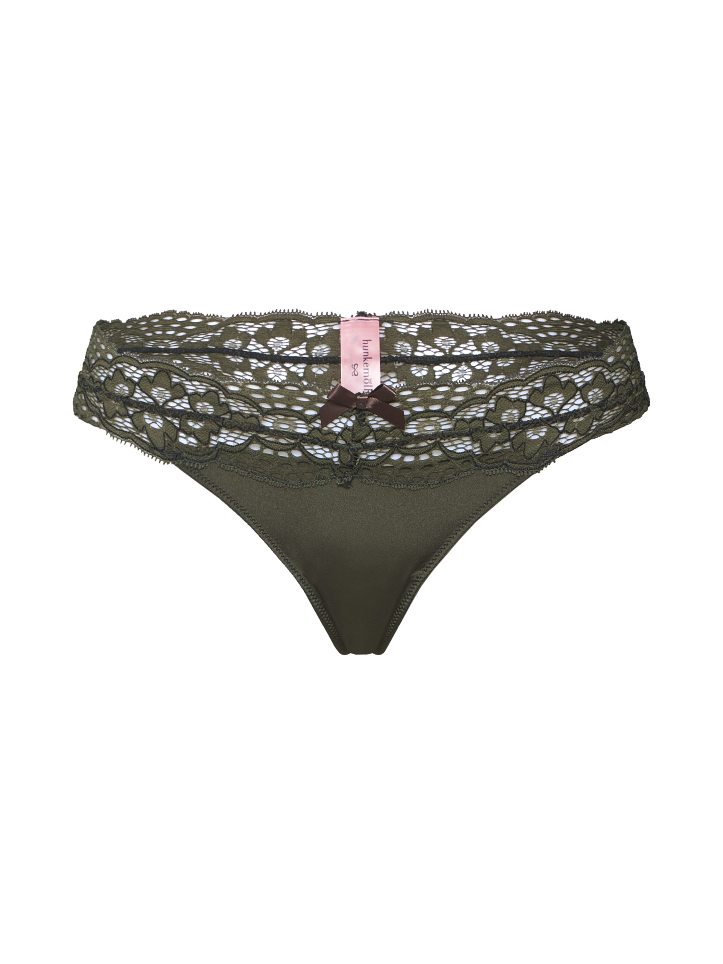 Hunkemöller - String in de kleur Donkergroen