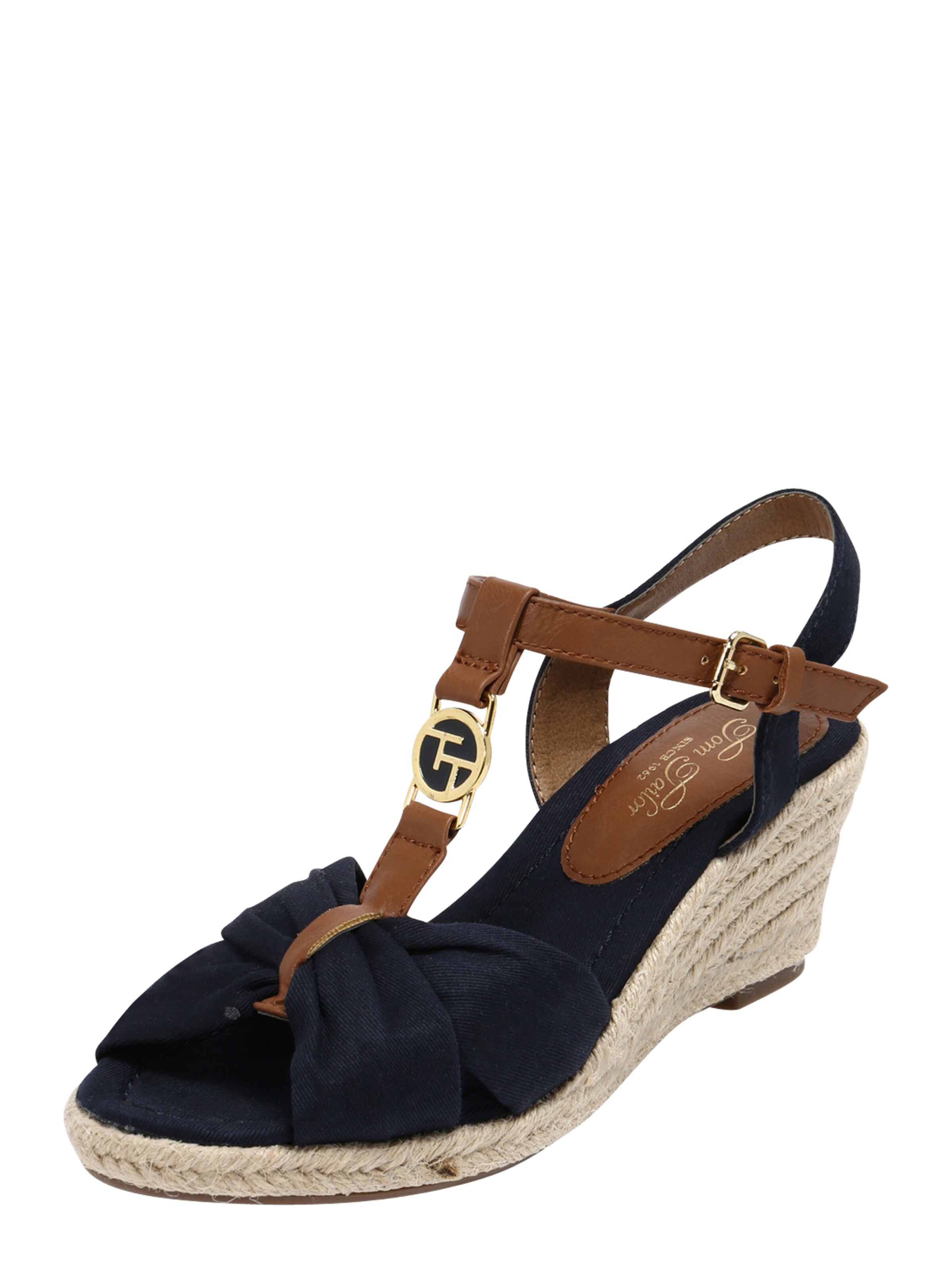 TOM TAILOR - Keilsandale in beige