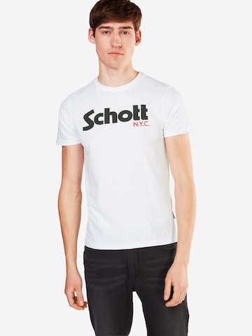 Schott NYC Bluser & t-shirts i hvid: forside