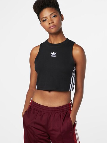 ADIDAS ORIGINALS Top in Zwart: voorkant