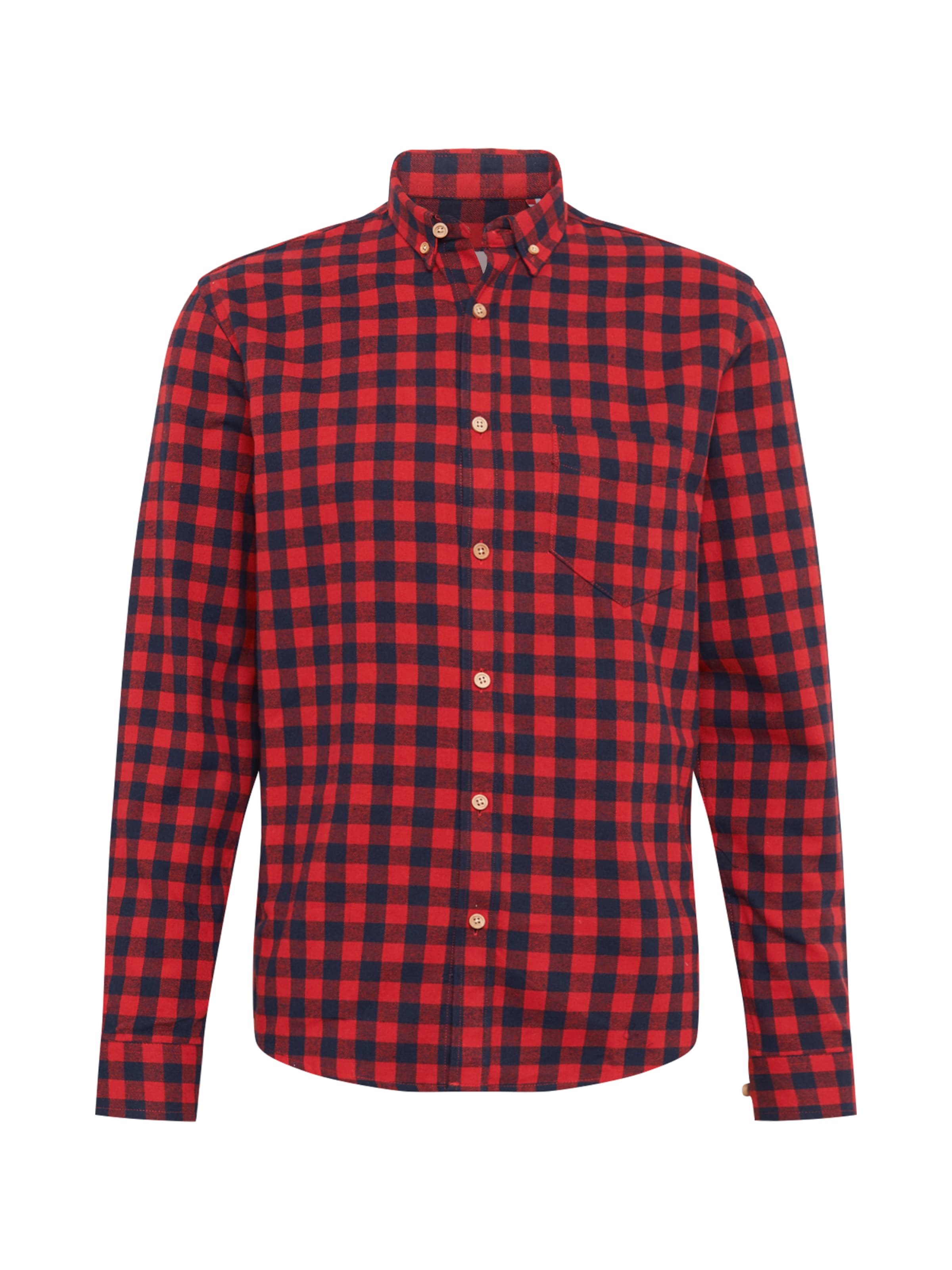 Kronstadt Regular fit Πουκάμισο 'Johan' σε κόκκινο: μπροστά