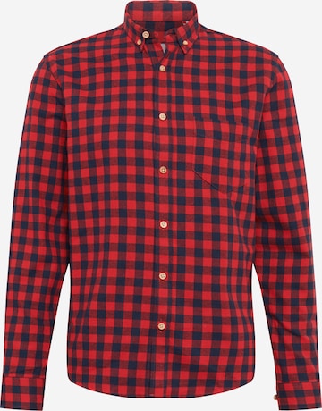 Regular fit Camicia 'Johan' di Kronstadt in rosso: frontale