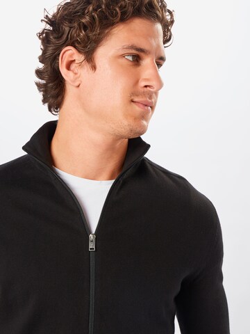 Coupe regular Vestes en maille 'Berg' SELECTED HOMME en noir