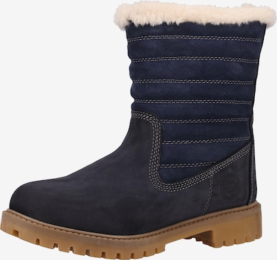 Darkwood Winterstiefelette in navy / wollweiß, Produktansicht