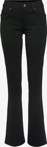 LAURA SCOTT Boot cut Pants in Black: front