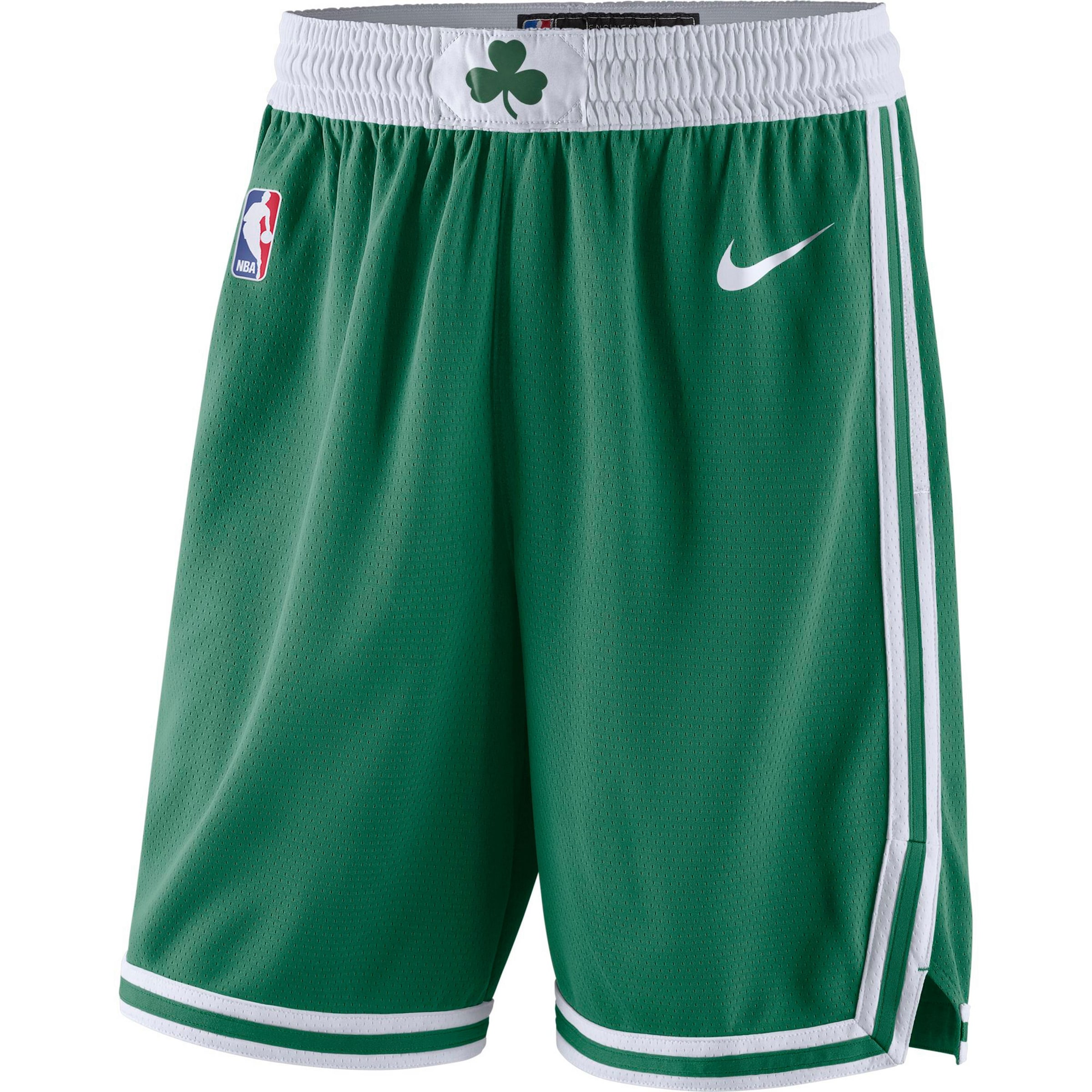 NIKE Regular Workout Pants 'Boston Celtics' in Green: front