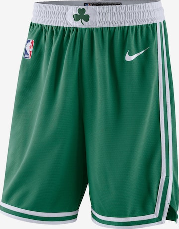 NIKE Regular Workout Pants 'Boston Celtics' in Green: front