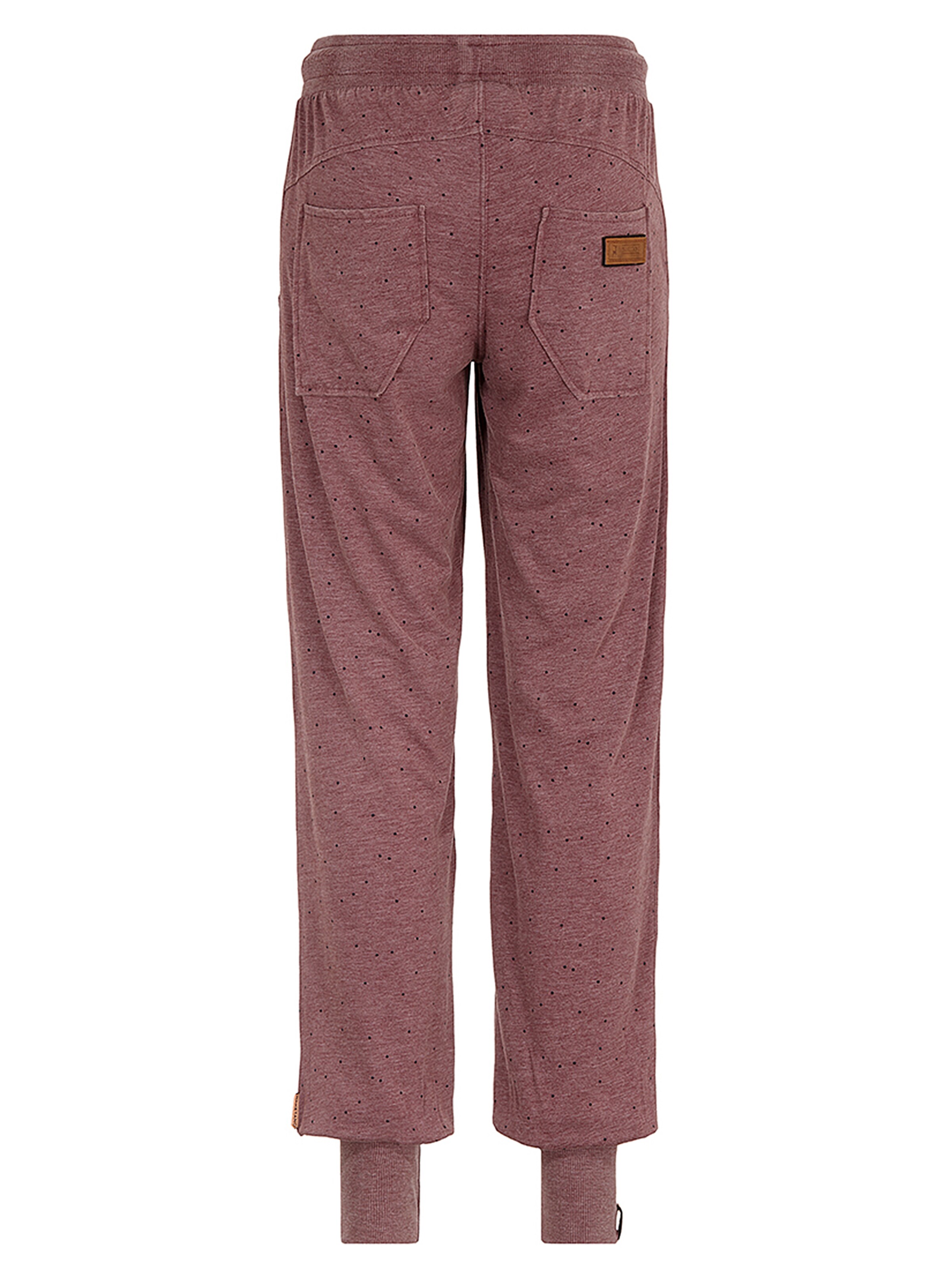 naketano Broek in de kleur Bordeaux: Achteraanzicht