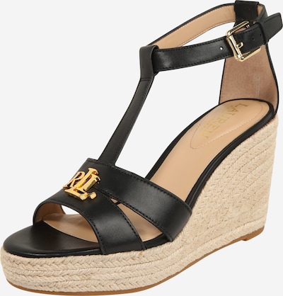 Lauren Ralph Lauren Sandales 'HALE' en beige / noir, Vue avec produit