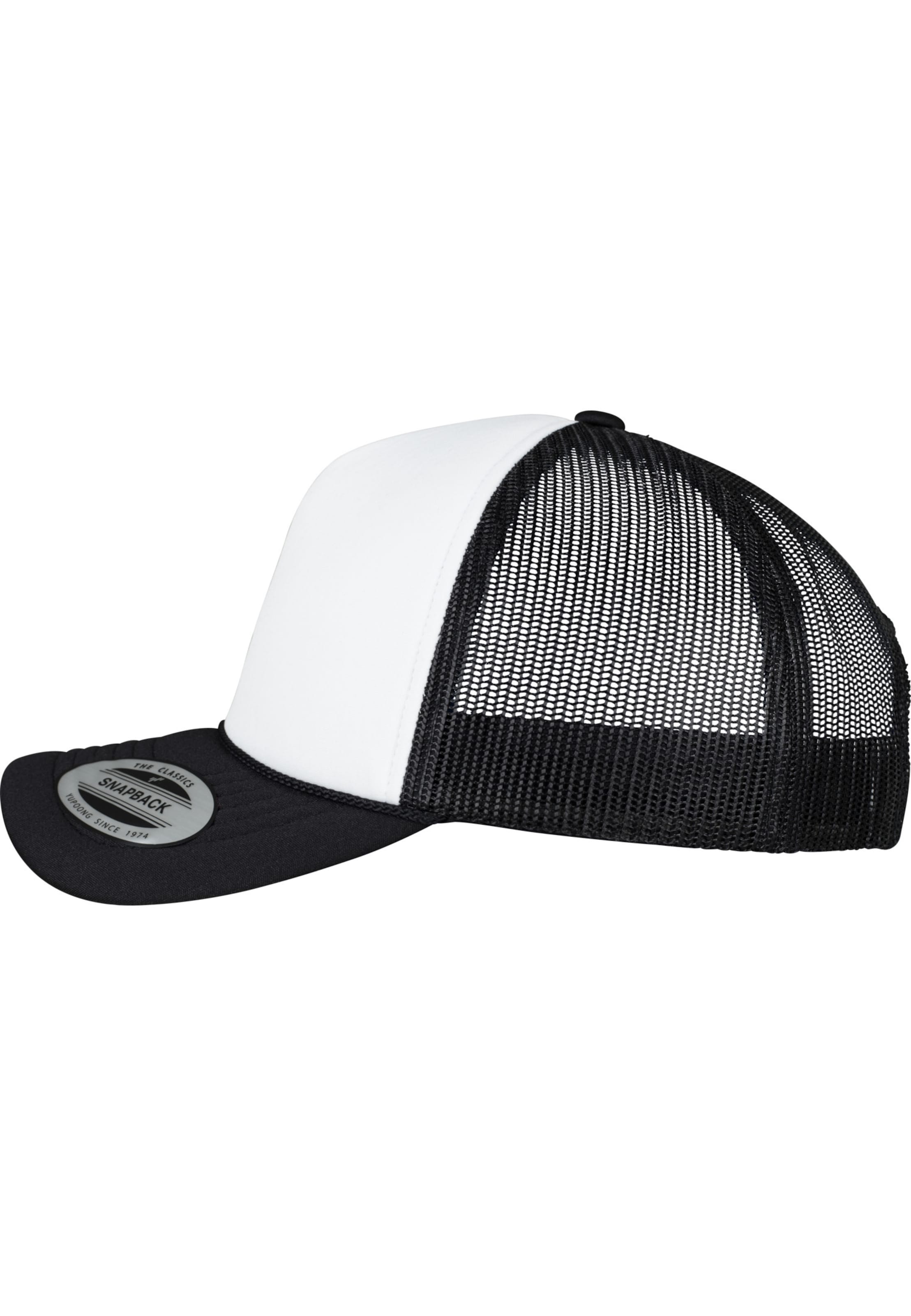 Flexfit Cap 'Foam Trucker Curved Visor' in Schwarz