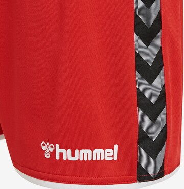 Hummel Regular Workout Pants in Red