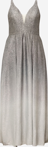 My Mascara Curves Evening Dress 'OMBRE FLOW' in Grey: front