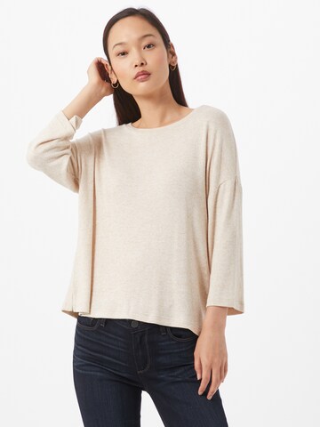 T-shirt TOM TAILOR en beige : devant