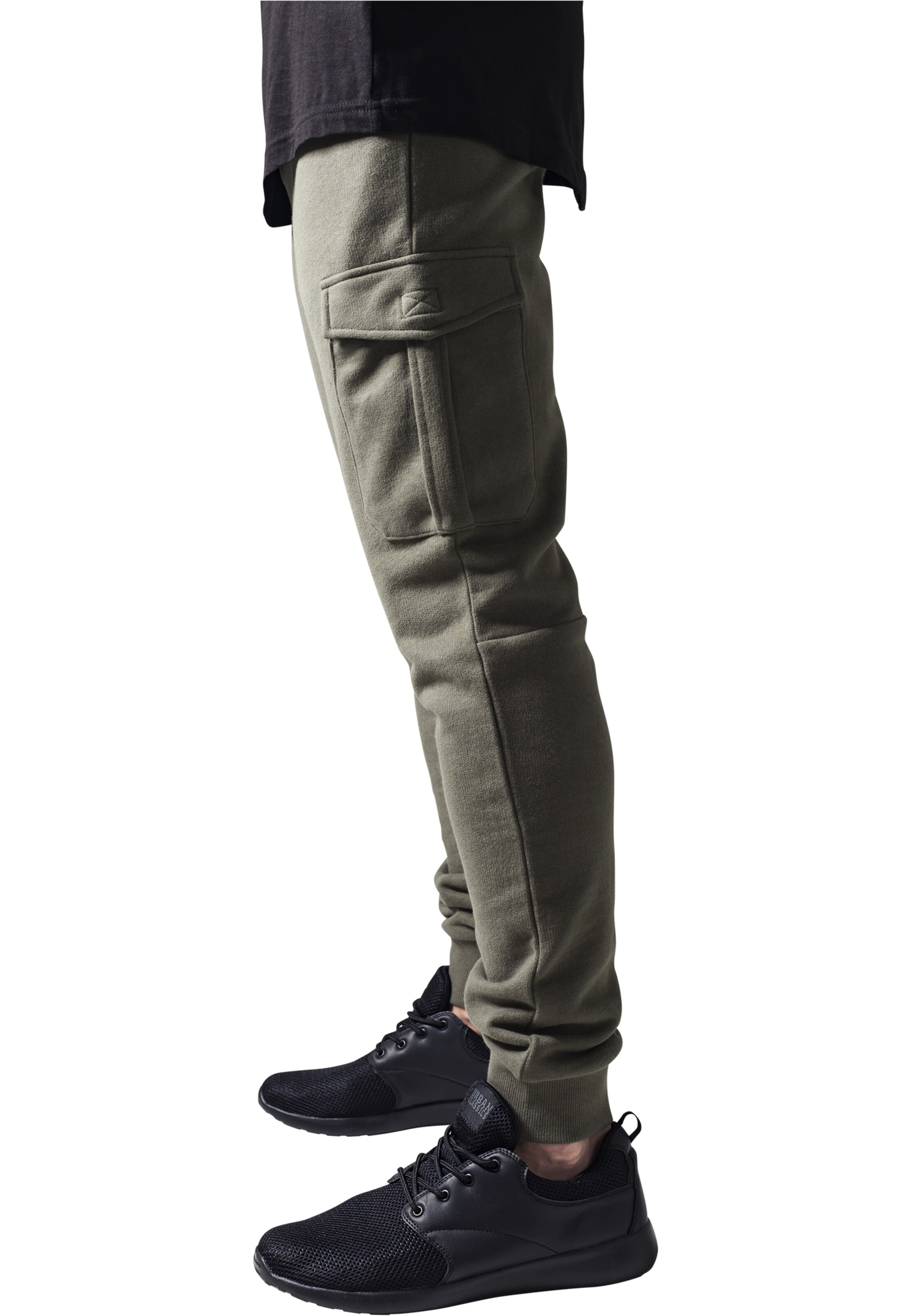 Urban Classics Tapered Cargo nadrágok - zöld