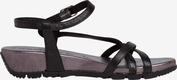 TAMARIS Sandalen met riem in Zwart