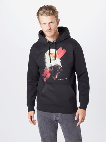 EINSTEIN & NEWTON Regular fit Sweatshirt 'Nico Tin' in Zwart: voorkant