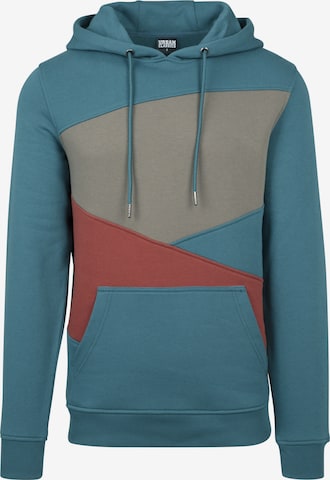 Urban Classics Sweatshirt 'Zig Zag' in Blue: front